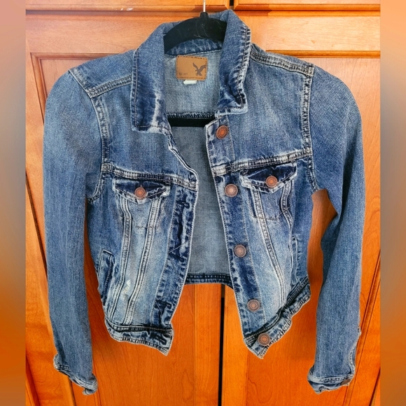 American Eagel Jean Jacket - Picture 1 of 3